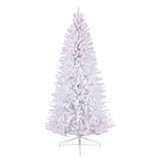 NOMA - Demi sapin de Noël illuminé avec support, 200 ampoules incandescentes, blanc, 7 pi Front_Flat