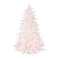NOMA Pre-Lit Pine Christmas Tree with Tree Stand, 1250 Incandescent Lights, White, 9-ft Front_Flat