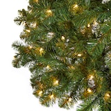 For Living Pre-lit Inglis Christmas Tree with Tree Stand, 250 Incandescent Lights, 6.5-ft CloseUp