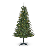 For Living Inglis - Sapin de Noël illuminé avec support, 250 ampoules incandescentes, 6,5 pi Front_Flat