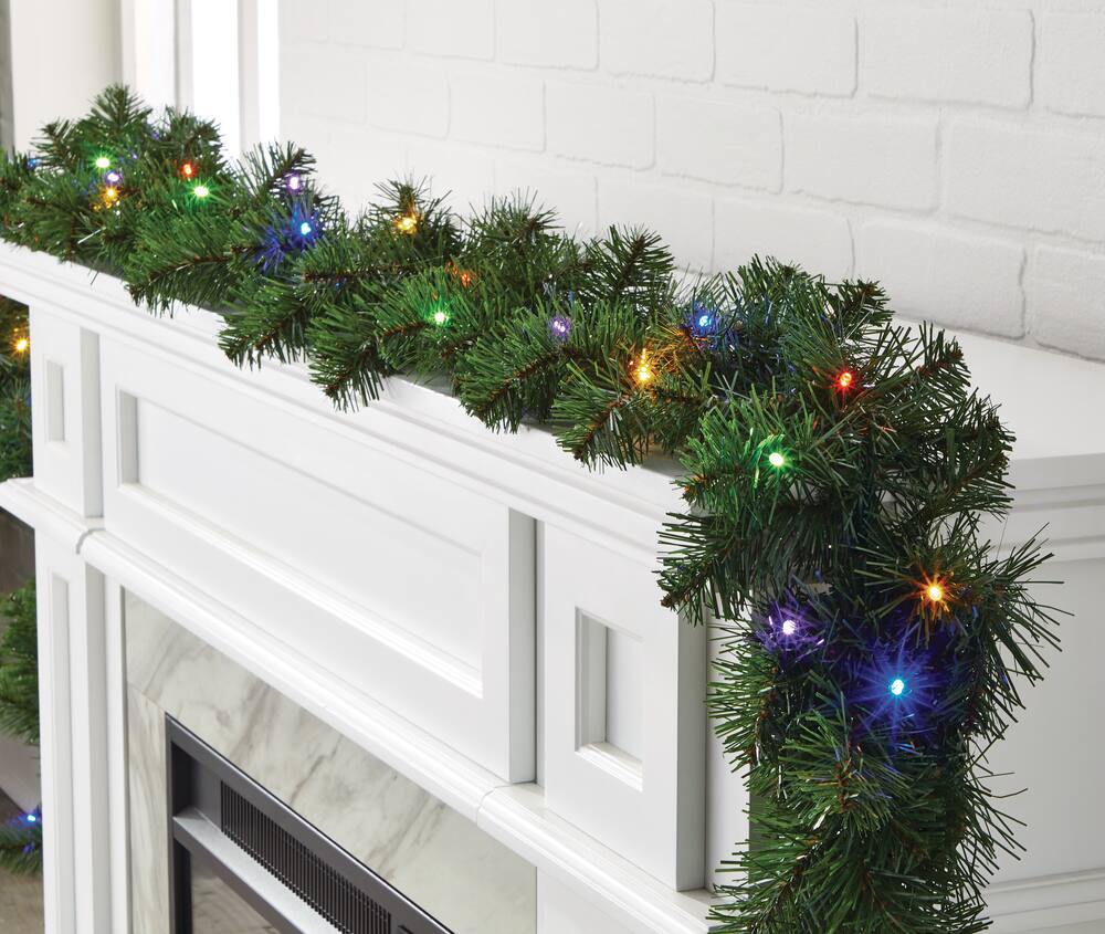 color changing christmas garland