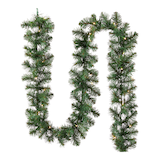 NOMA Mariposa - Sapin de Noël illuminé avec guirlande, 200 ampoules à DEL, multicolore, 6,5 pi Front_Flat