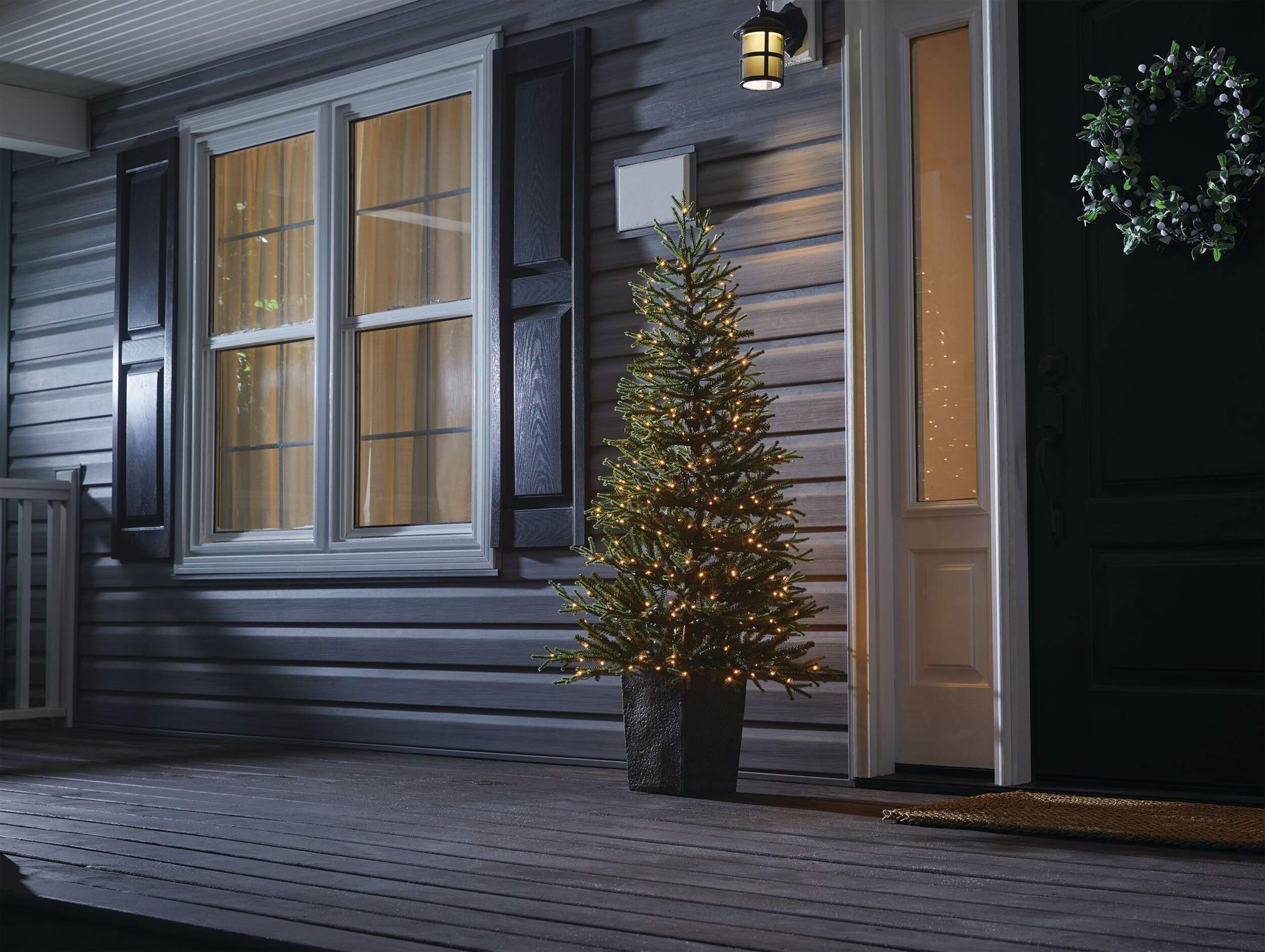 NOMA PreLit Potted Christmas Tree, 300 MicroBrite LED Lights, 5ft Canadian Tire