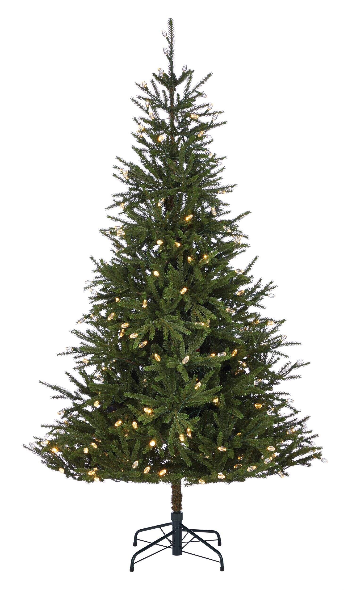 NOMA PreLit Heritage Christmas Tree with Tree Stand, 250 LED Multi