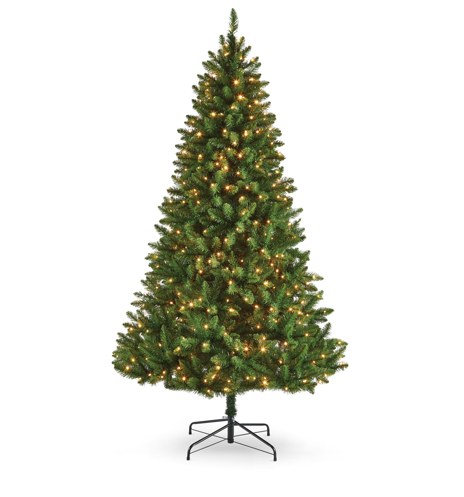 slim white christmas tree with colored lights