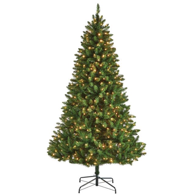 NOMA Pre-Lit Dresden Christmas Tree with Tree Stand, 450 Colour ...