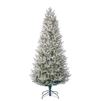 NOMA Pre-Lit Aria Christmas Tree with Tree Stand, 400 Colour-Changing LED Lights, 7-ft Front_Flat