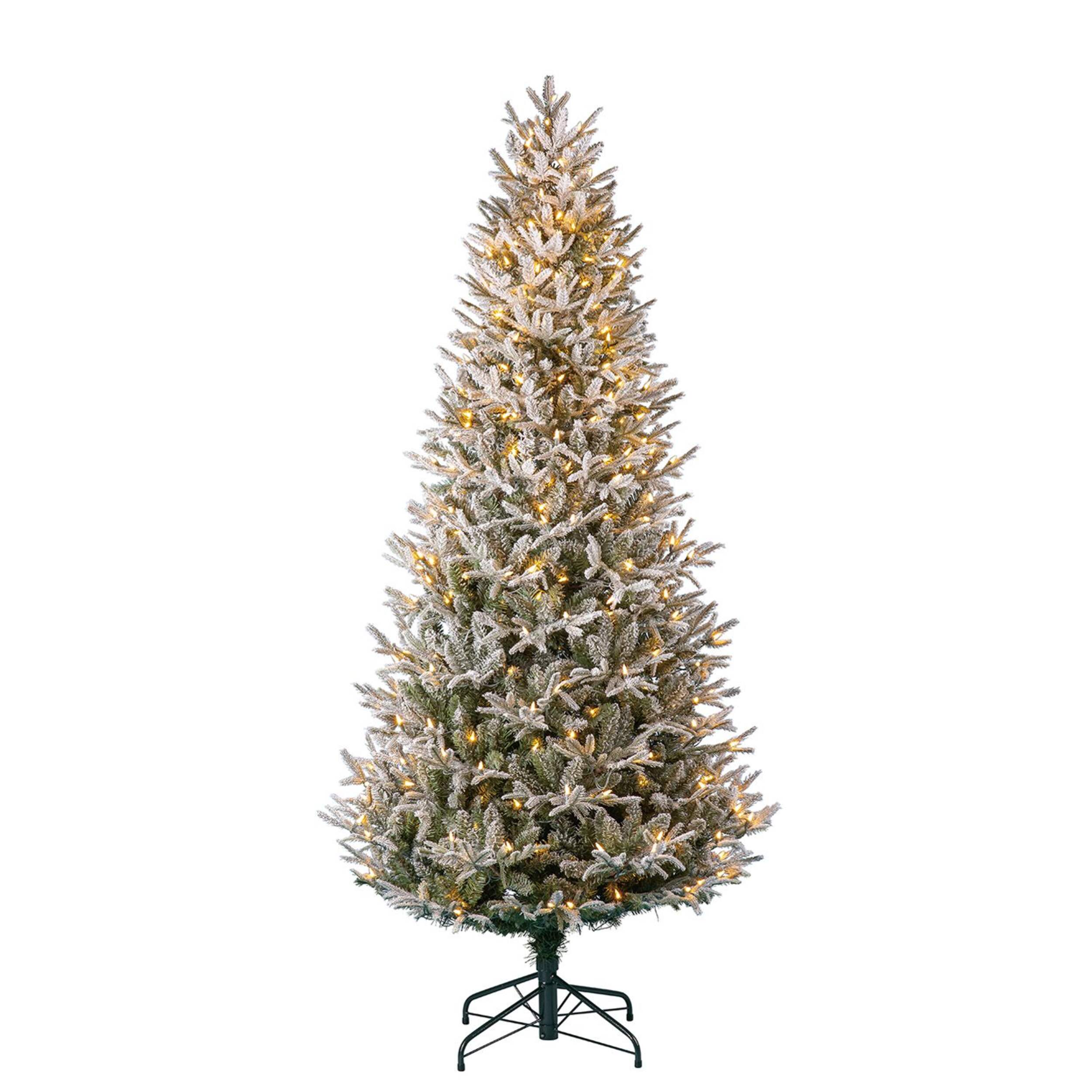 NOMA Pre-Lit Aria Christmas Tree with Tree Stand, 400 Colour-Changing LED Lights, 7-ft Front_Flat