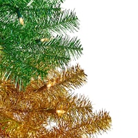 For Living Pre-Lit Rainbow Christmas Tree with Tree Stand, 350 LED Lights, 7-ft CloseUp