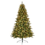 NOMA Pre-Lit Kensington Christmas Tree with Tree Stand, 450 Incandescent Lights, Green, 7-ft Front_Flat