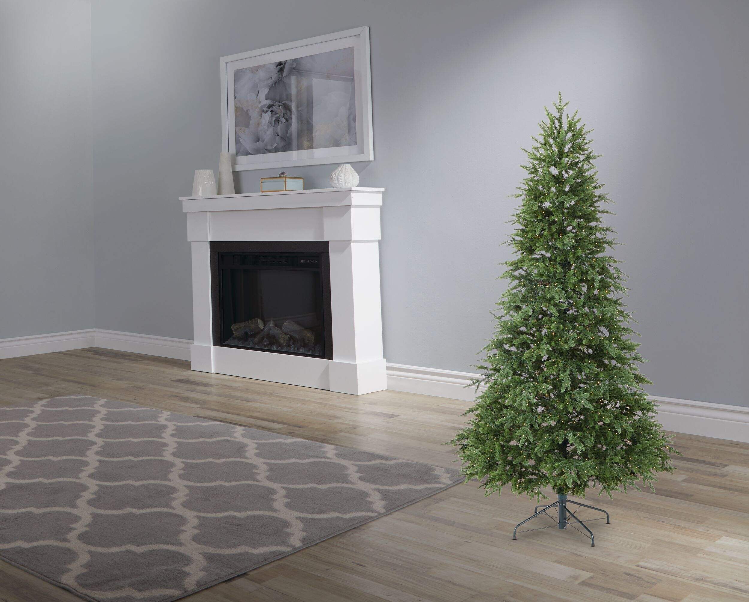 NOMA PreLit LED Maine Christmas Tree, Warm White Lights, 7ft