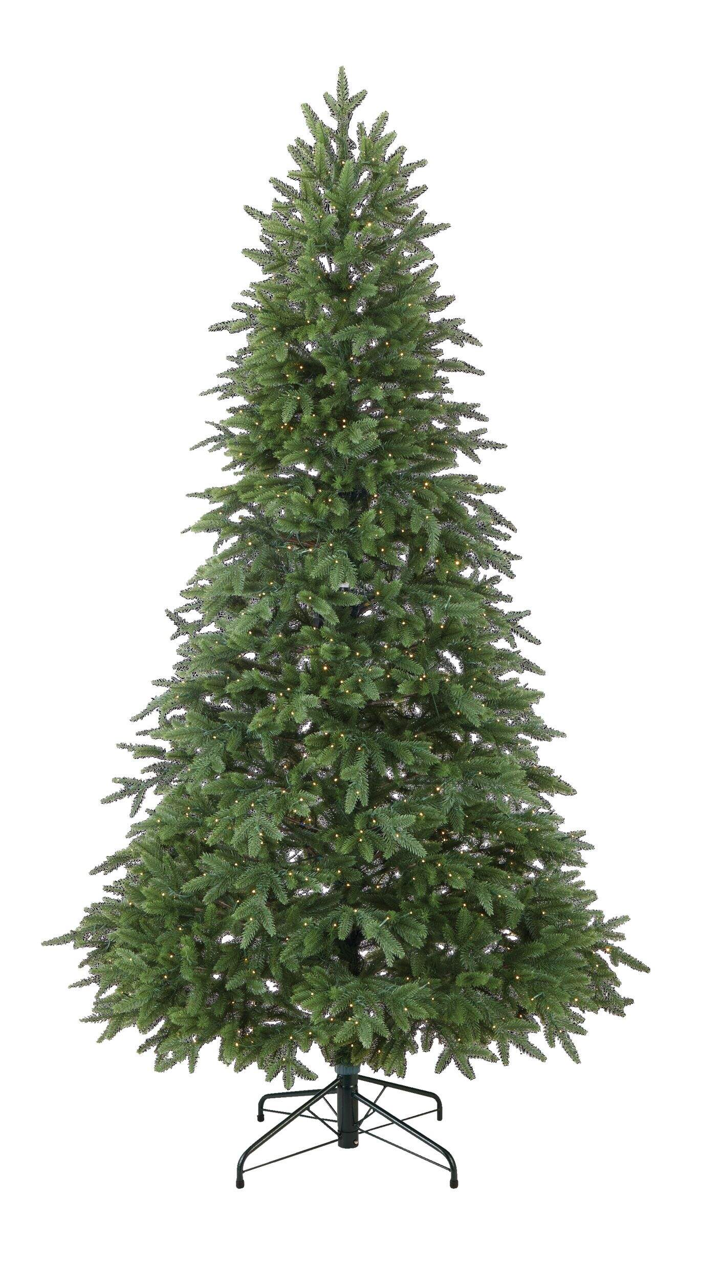 NOMA Pre-Lit LED Maine Christmas Tree, Warm White Lights, 7-ft Front_Flat
