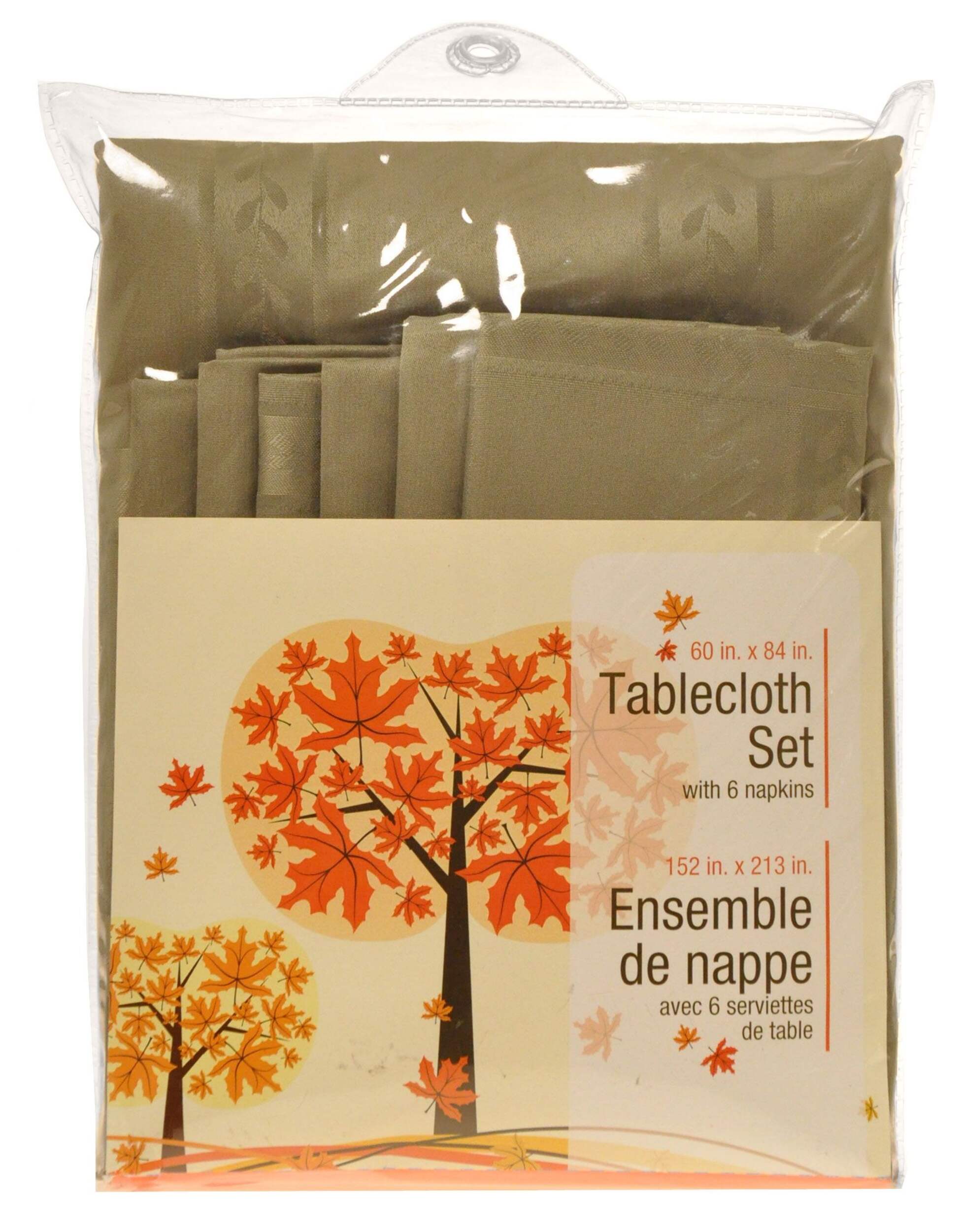 Table Cloth & Napkins Set, 6-pc Front_Flat