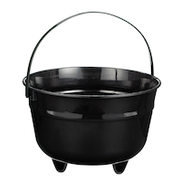 Plastic Black Cauldron Front_Elevated