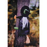 Outdoor Crashing Witch Decor Front_Flat