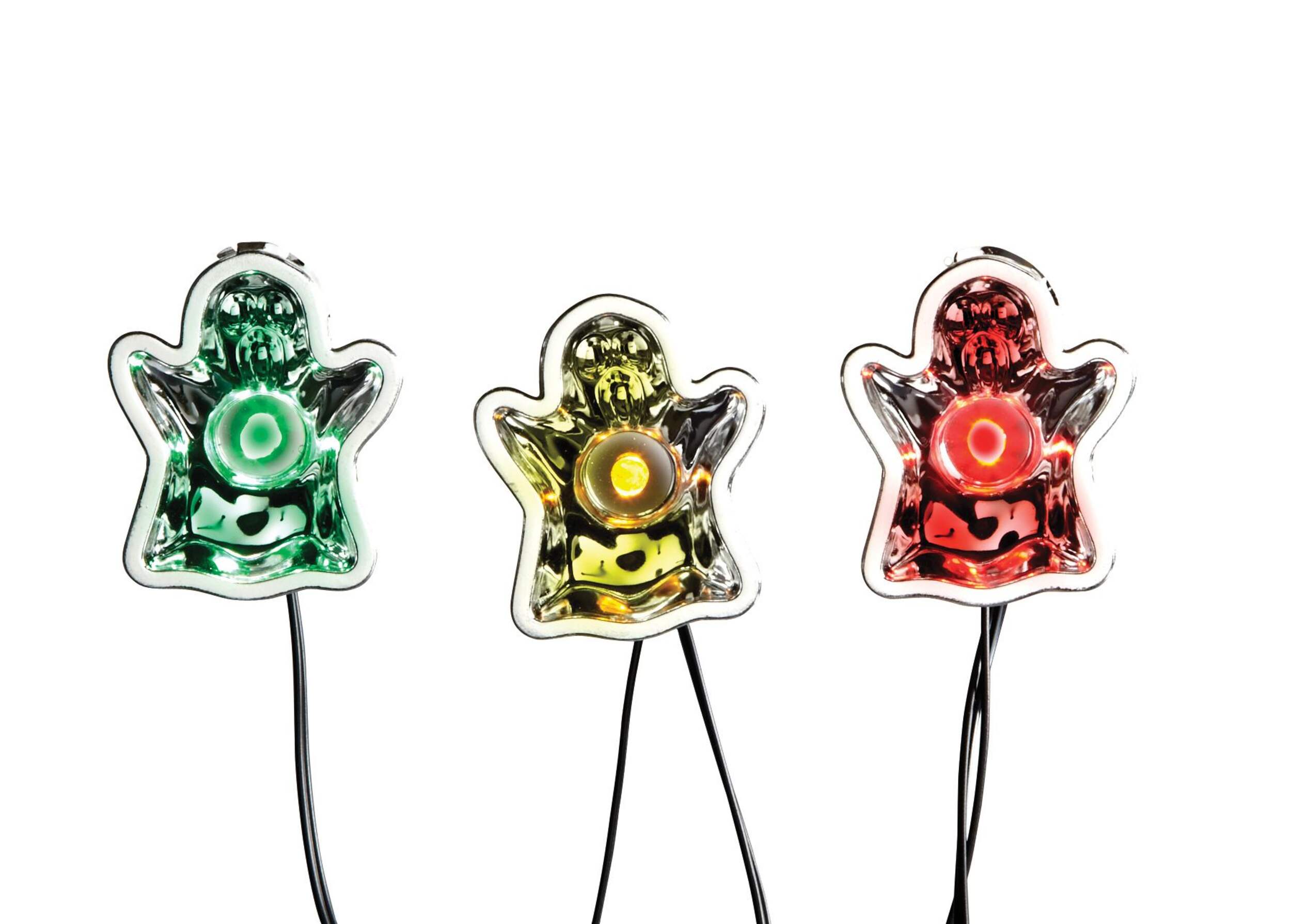 Musical Halloween String Lights Ghosts and Bats CloseUp