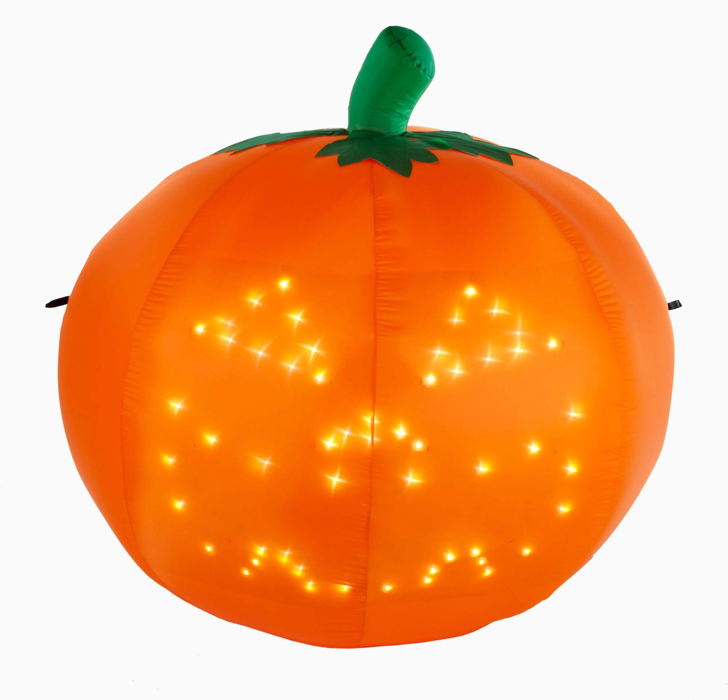 Airblown Animated Pumpkin with Lights Halloween Inflatable, 5-ft Front_Flat