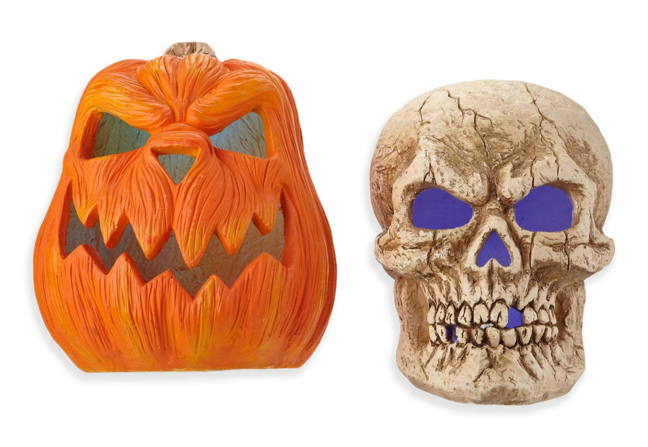 Scary-Faced Ceramic Light-Up Halloween Characters, 13-in, Assorted Front_Flat