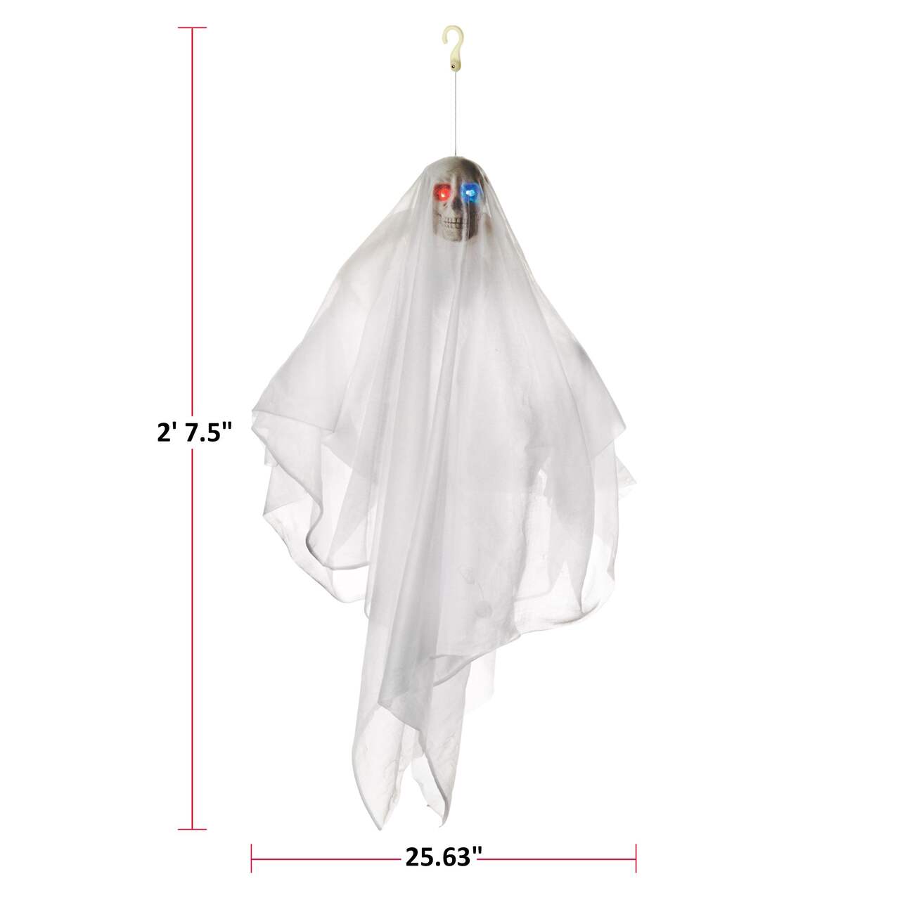 For Living Skeleton Ghost Animated Spinning Hanging LED Light-Up