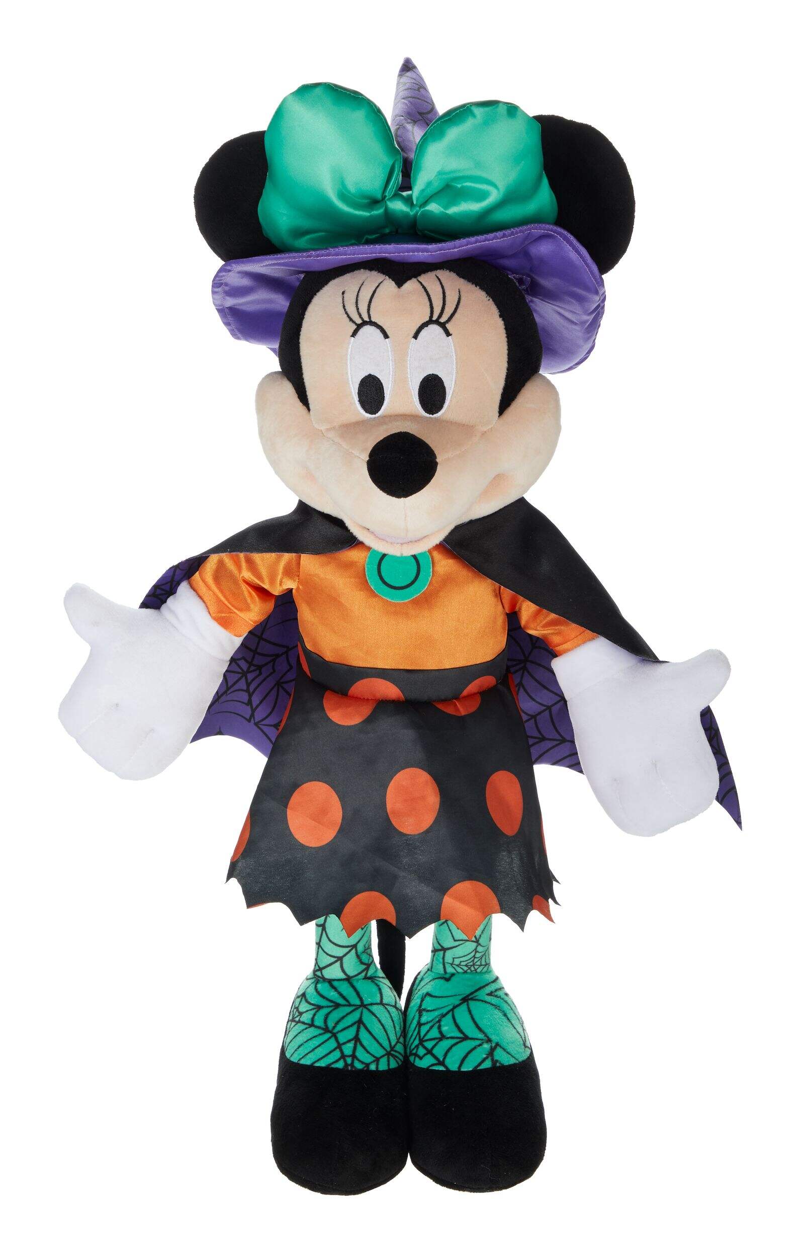 Décoration d'entrée Minnie Mouse, personnages adorables de Disney pour décorations d'Halloween, orange, 2 pi Front_Flat