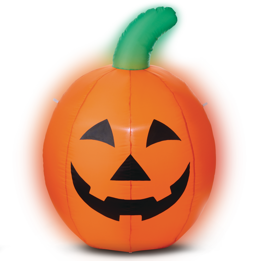 JackO'Lantern Pumpkin LED LightUp Airblown Inflatable, Orange, 3.5