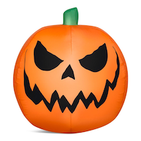 Gemmy Airblown Sinister Jack-O'-Lantern Inflatable Outdoor Yard Décor, Small Front_Flat