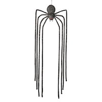 For Living Halloween Giant Spider Hanging Décor Front_Flat