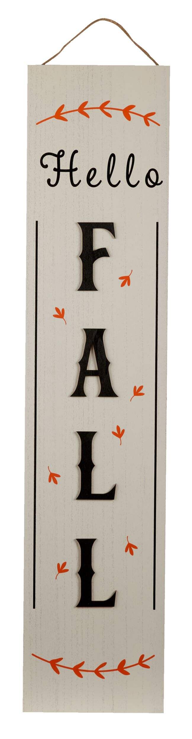 CANVAS Double Sided Bilingual Fall Porch Sign, 35.8-in Front_Flat