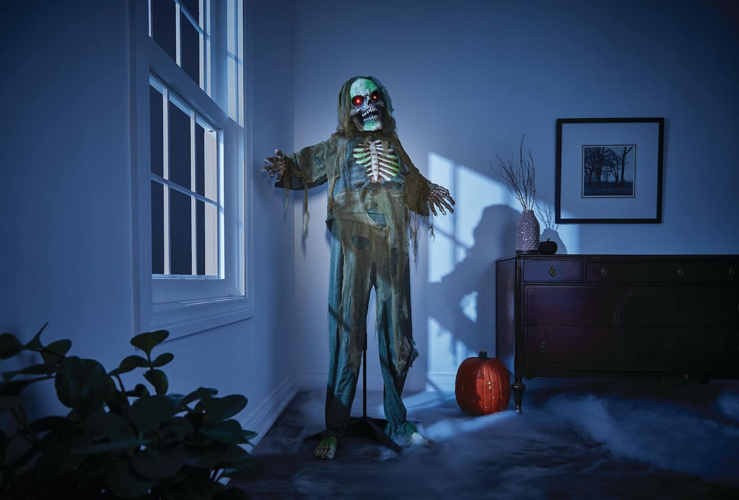 Ghoul Animated LED Light-Up Standing Character, Green, 63-in, Sound ...