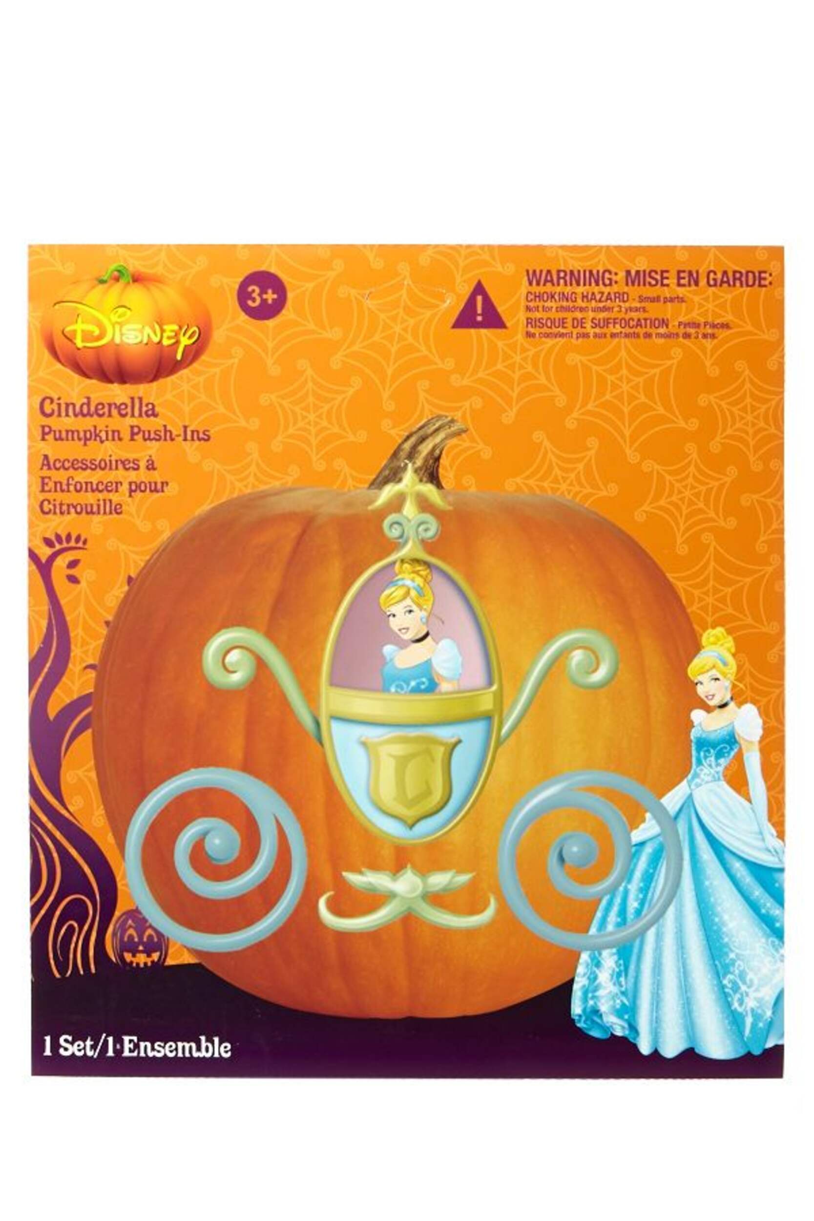 Disney Pumpkin Push In Decoration Front_Flat