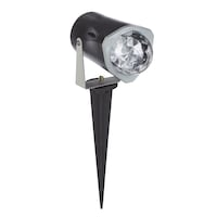 Gemmy Lightshow Fire & Ice Spotlight, Indoor/Outdoor Decoration for Halloween, Orange, 2.5-in Front_Angled_Right