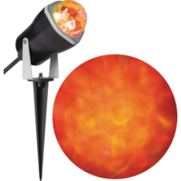 Projecteur de lumière avec effet lumineux de feu et glace Gemmy, orange, 2-1/2 po, décoration intérieure/extérieure pour l'Halloween Front_Angled_Right