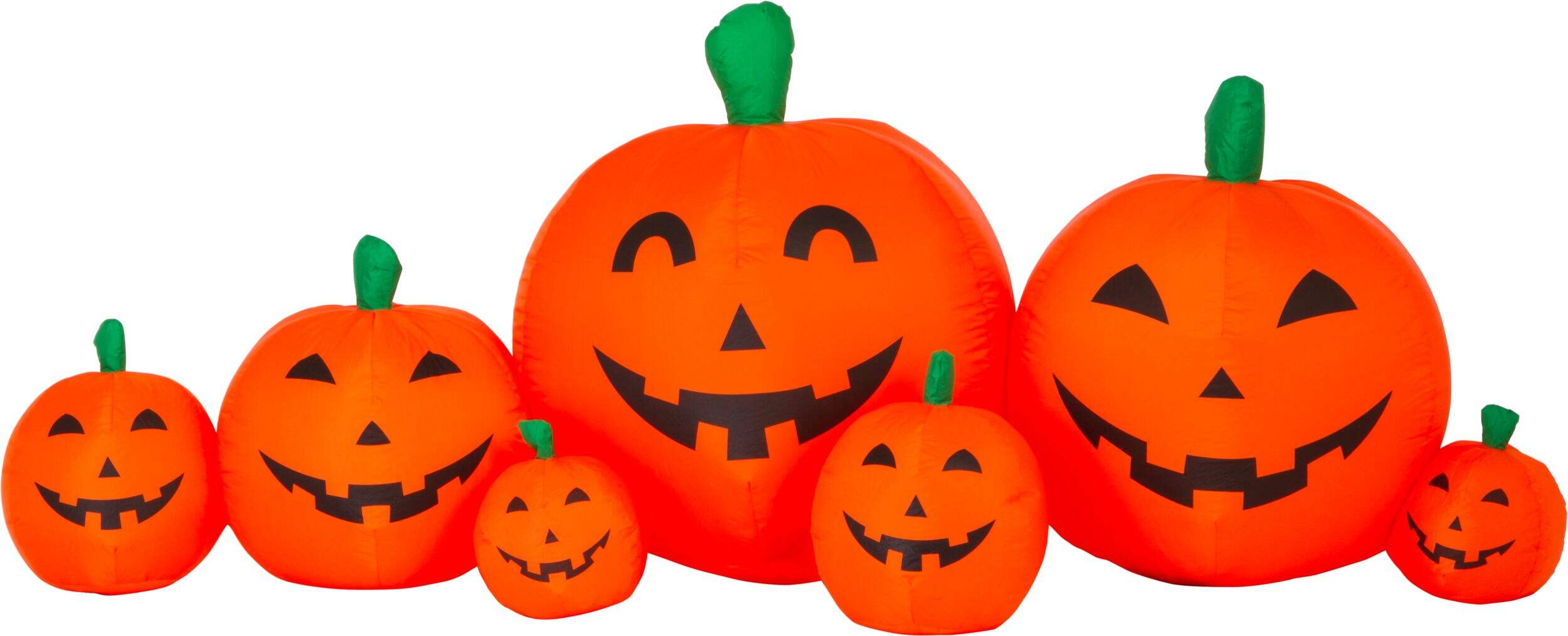 Morceau de citrouille d'Halloween gonflable, 8 pi Front_Flat