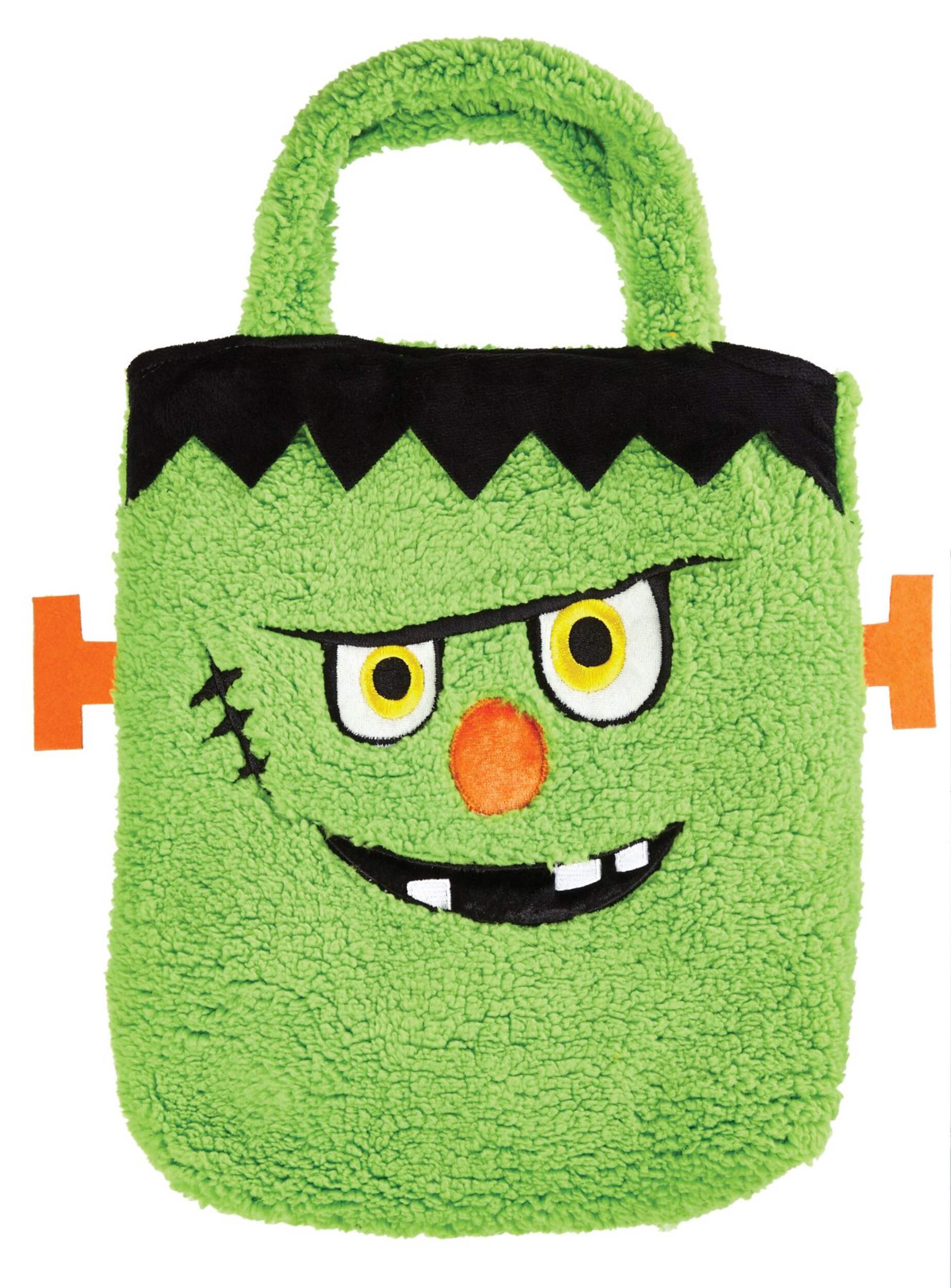 Halloween Fabric Treat Bags, Assorted Front_Flat
