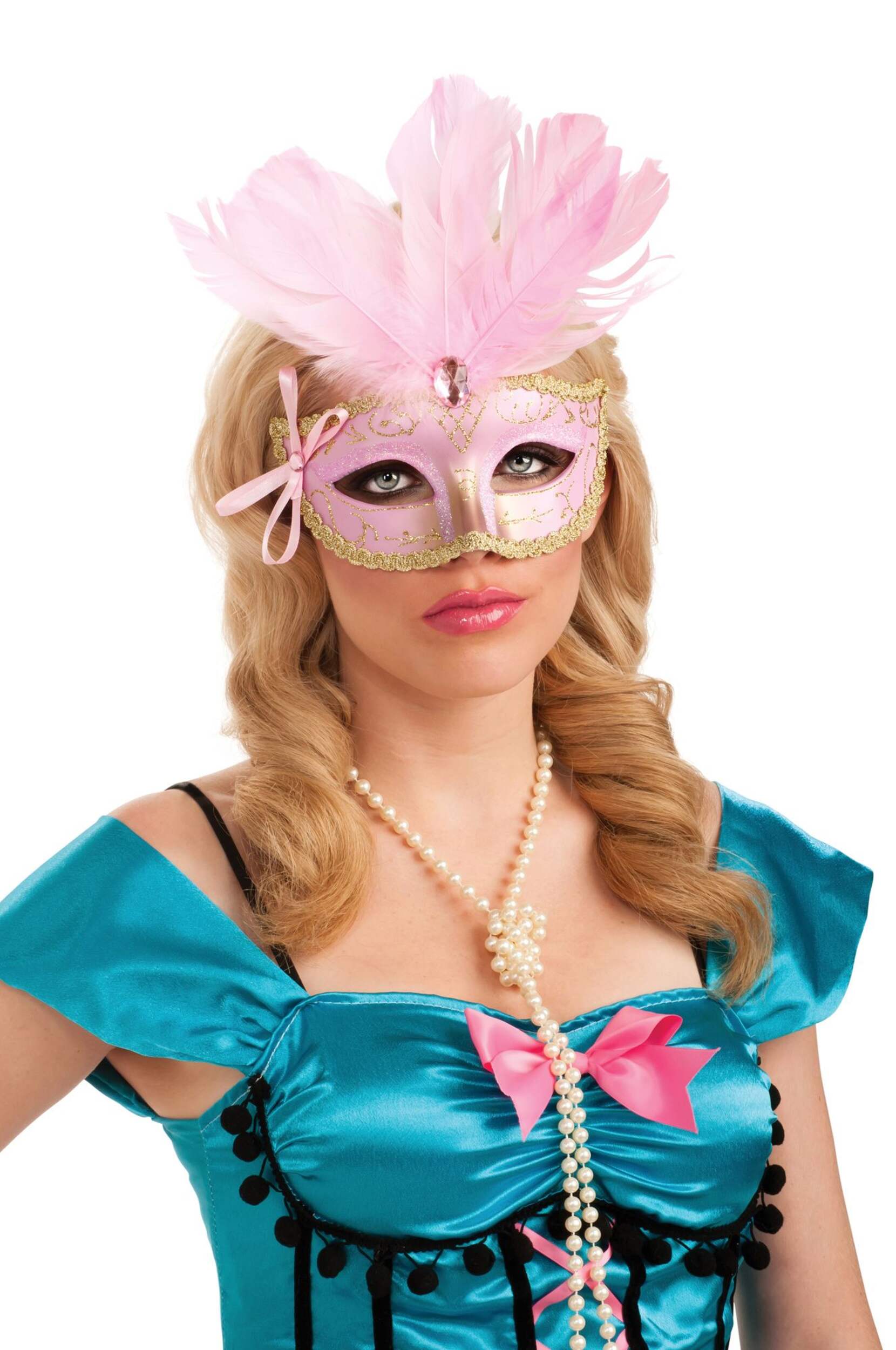 Deluxe Carnival Halloween Mask, Assorted Front_Flat