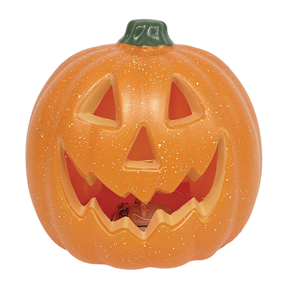 For Living JackO'Lantern LightUp Pumpkin, Orange, 9in, Light