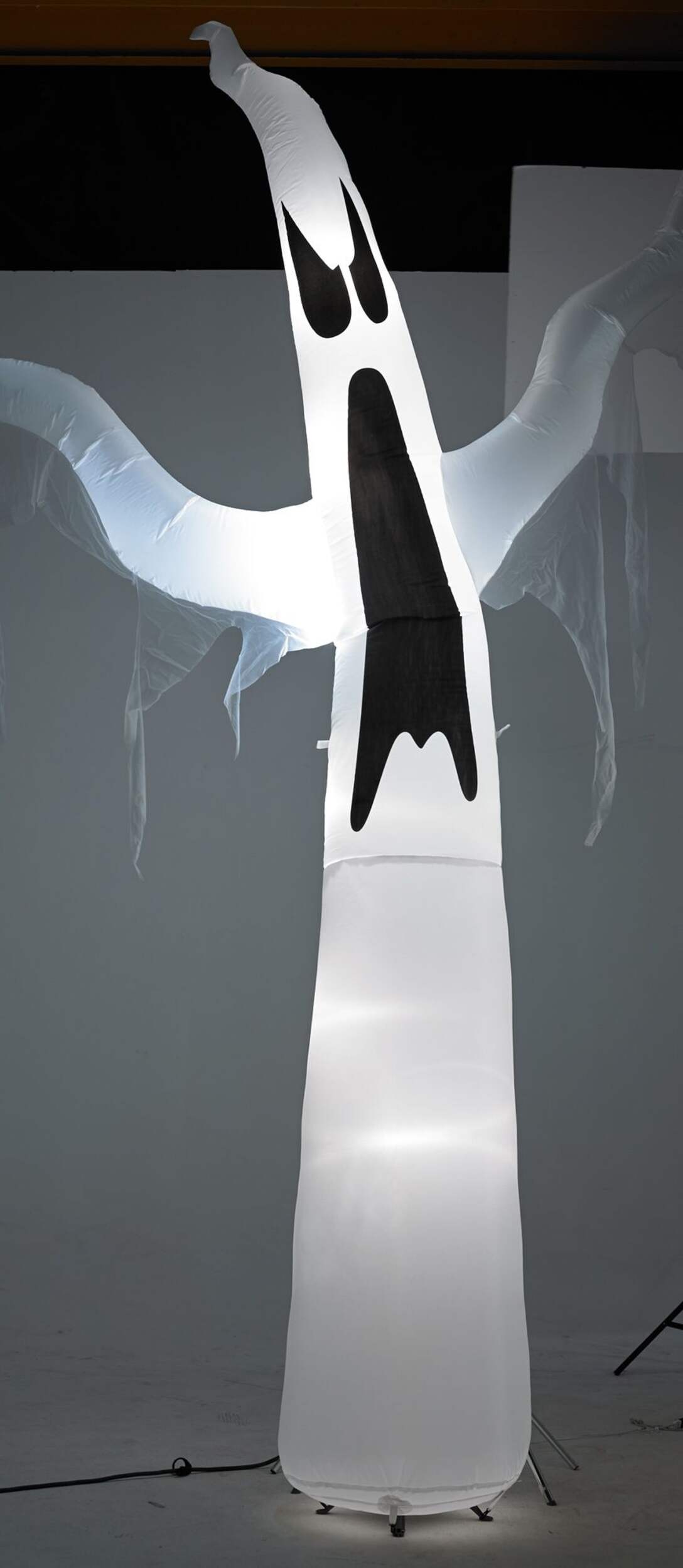 Draped Ghost Animated Lawn Décor Front_Angled_Right