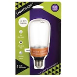 Gemmy Lightshow Short-Circuit Light Bulb with Flickering Effect, Black, 6 1/4-cm, Indoor/Outdoor Decoration for Halloween Front_Flat