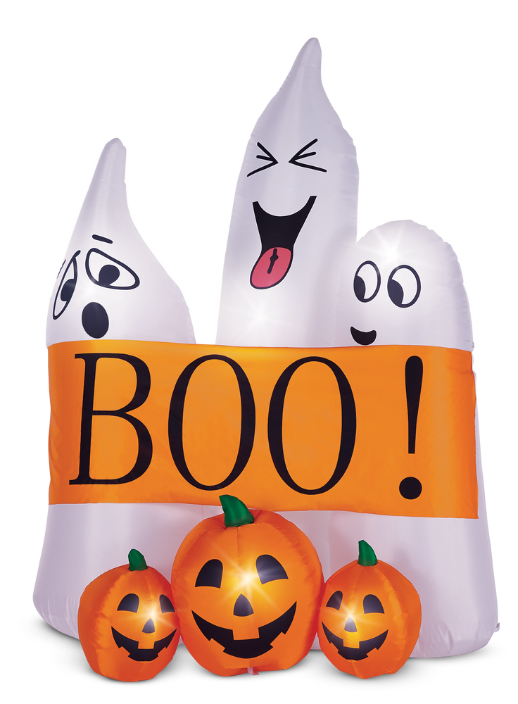 For Living "Boo!" Ghosts & JackO'Lantern Pumpkins LED LightUp