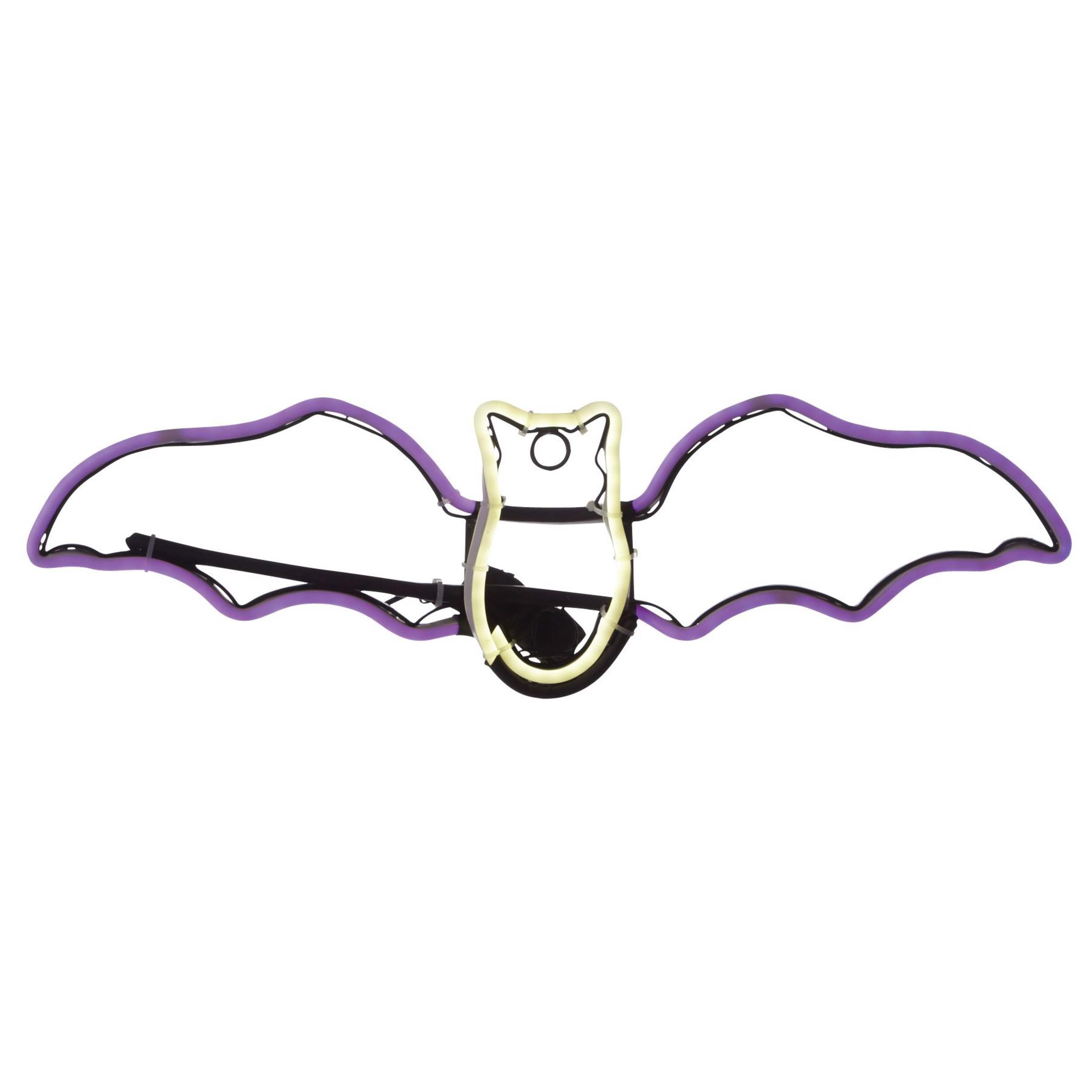 Enseigne lumineuse chauve-souris Light GLO Front_Flat