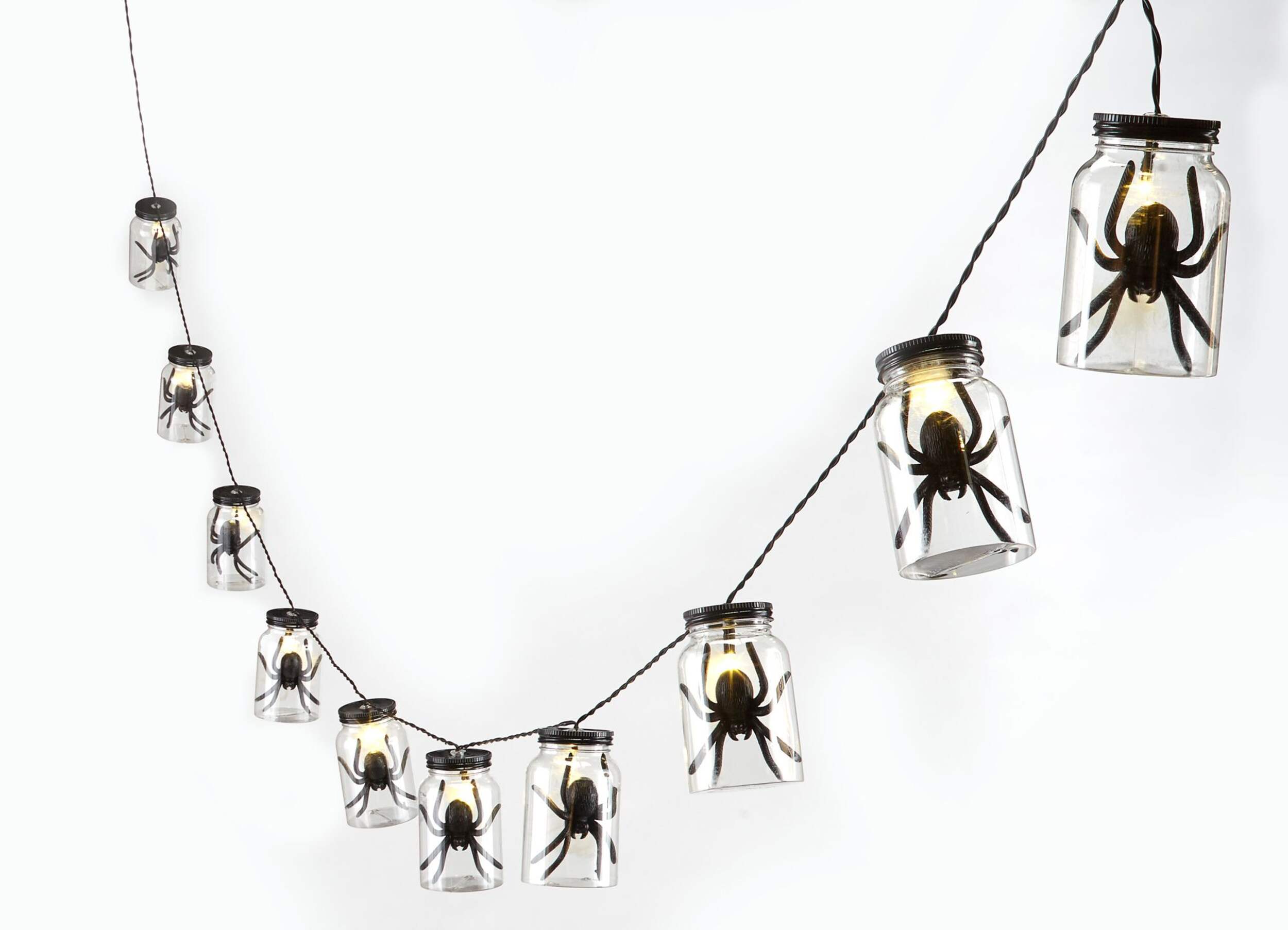 Holiday Collection Battery Operated Mason Jar String Lights, 11-ft Front_Three_Fourths_Angled_Left