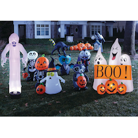 Airblown Black Cat Halloween Inflatable, 6-ft Composite_or_Mixed