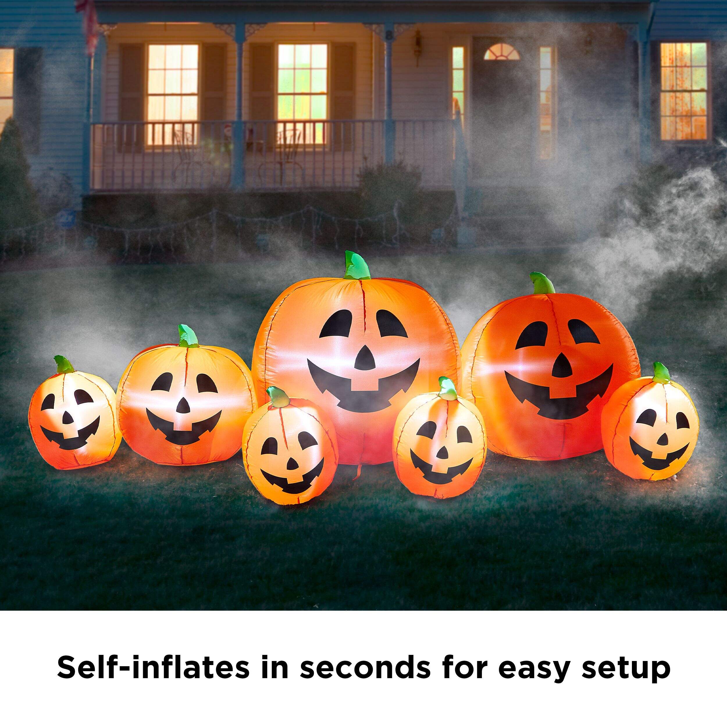 For Living JackO'Lantern LED LightUp Airblow Inflatable Pumpkin