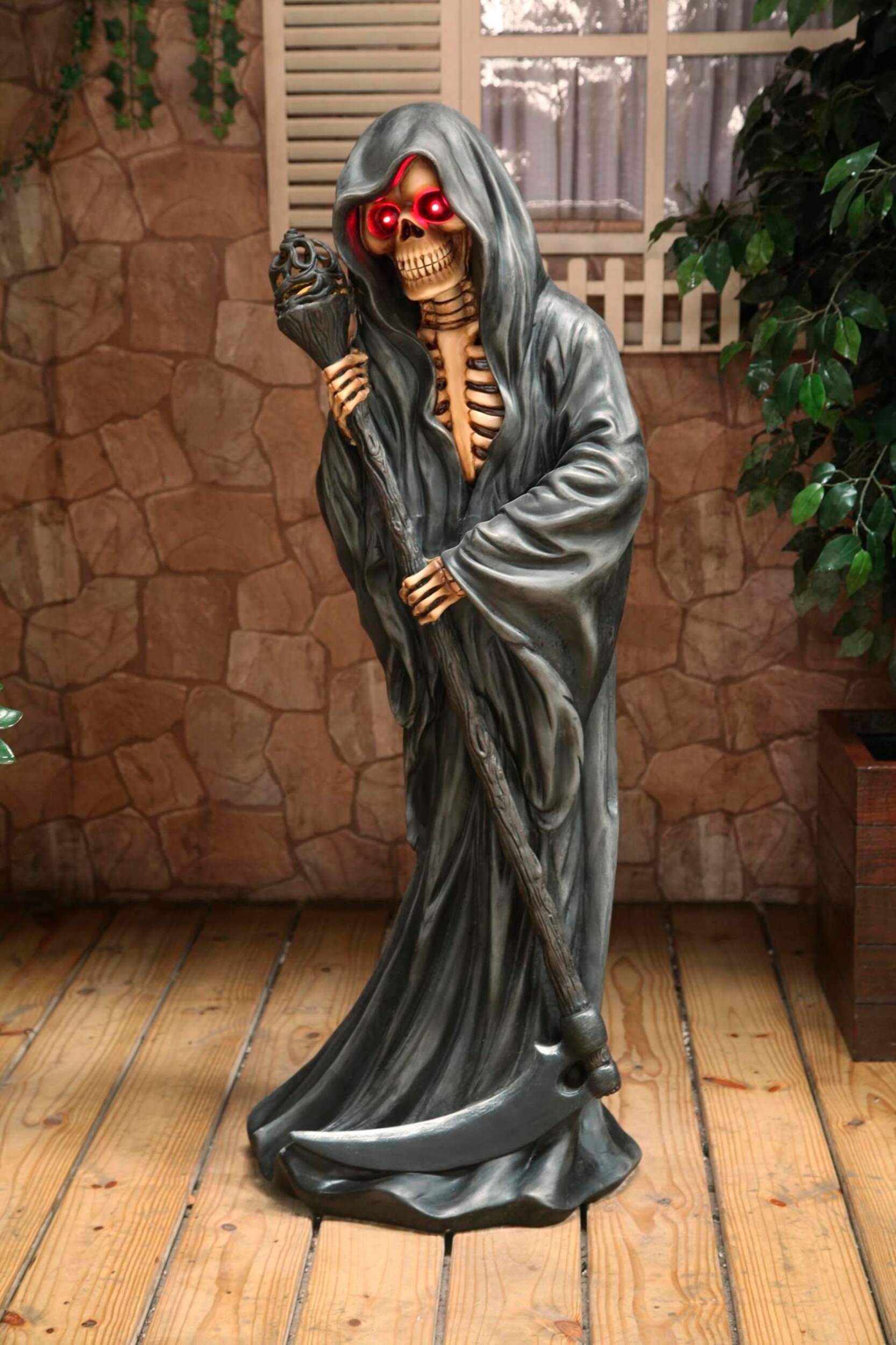 Light-Up Reaper Statue, 48-in Front_Flat