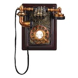 Téléphone hanté animé For Living, lumières à DEL et son d'Halloween, multicolore, 8 po Front_Flat