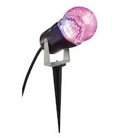 Gemmy Lightshow® LED Ghost Flame Projection with Stakes, Pink, 25-in, Indoor/Outdoor Decoration for Halloween Front_Three_Fourths_Angled_Right
