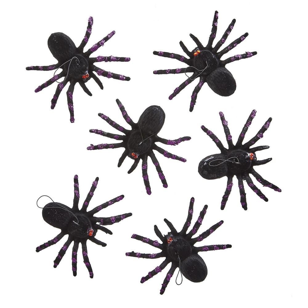 For Living Glitter Spiders Prop, 3.5-in 