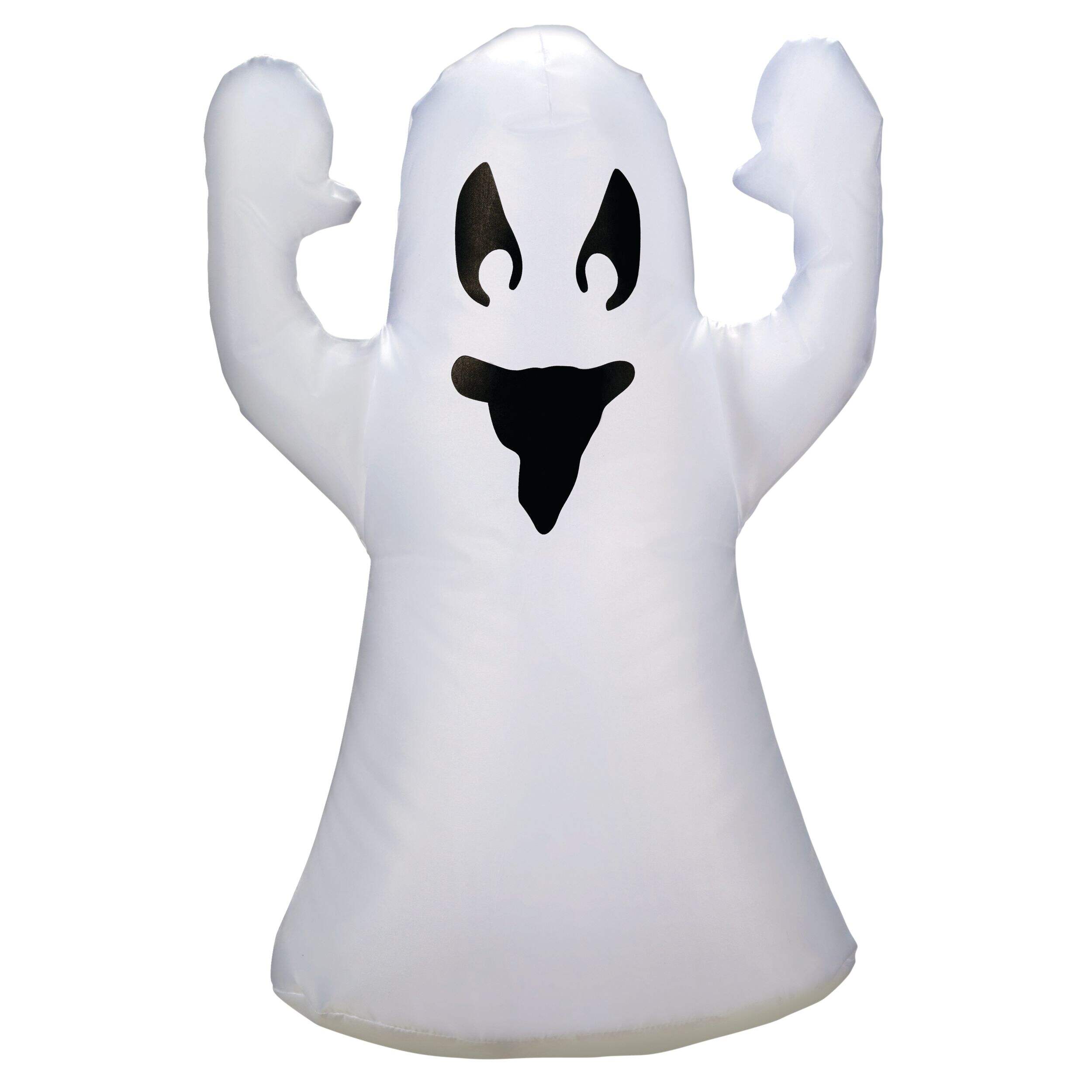 Gemmy Battery Operated Airdorable Inflatable Ghost with USB for Halloween, White, 18-in Front_Flat