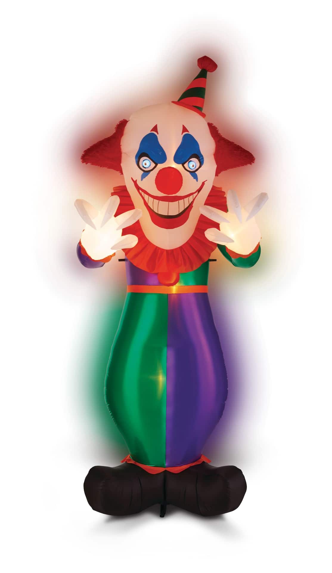 Designer LED Light up Clown Rainbow Pom Pom Rave Bra 34b,  UK