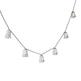 Gemmy Ghost Animated LED Light-Up Singing String Lights, White, 8.5-ft, 8-pk, Indoor/Outdoor Decoration for Halloween CloseUp